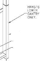 Pioneer HR4515 Lower Gantry Assembly for Tuff-Tarper and Econocover systems